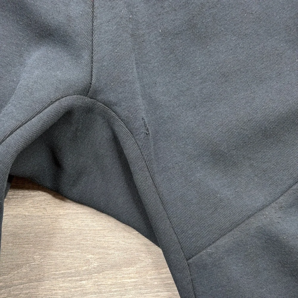 Nike Tech Fleece Joggers Mens Large Triple Black Swoosh Zip Pocket Sweatpants